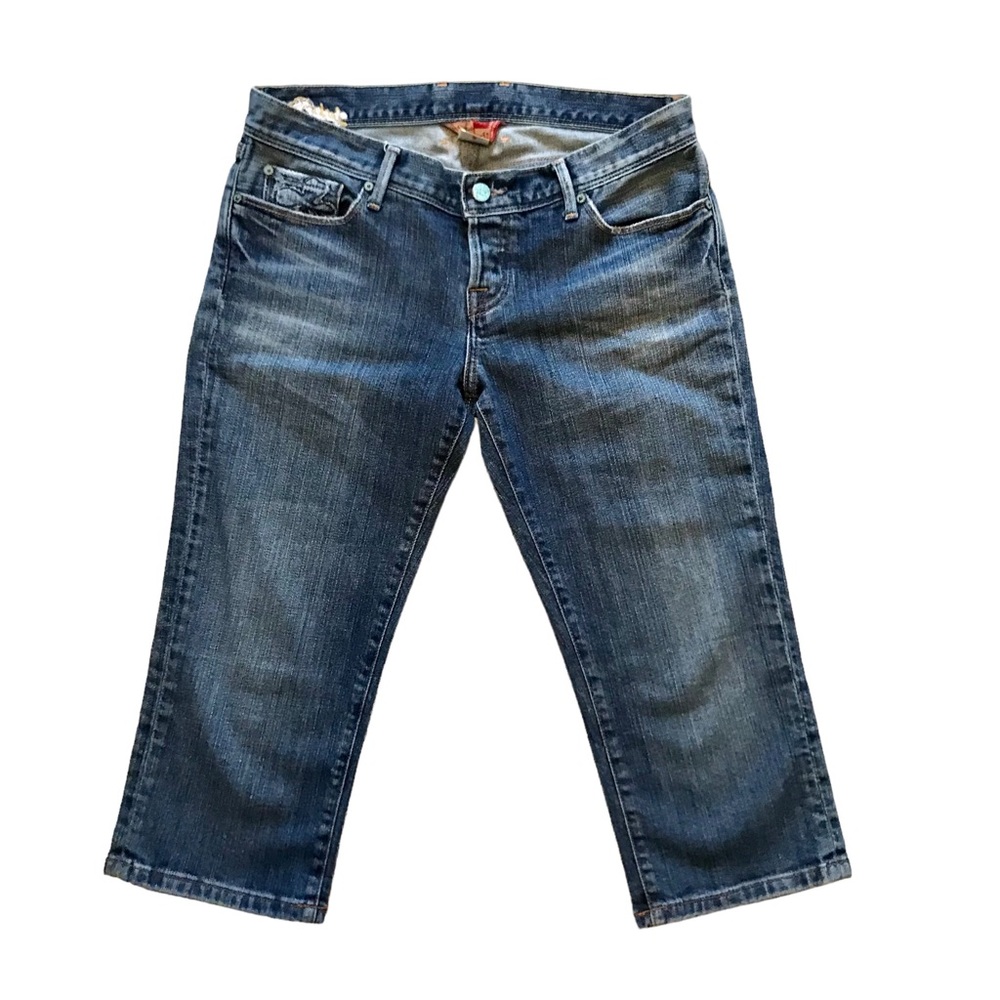 LUCKY BRAND | Button Fly Jean Capris (Size 6)